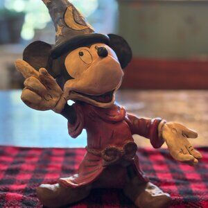 Vintage Mickey Mouse Sorceror made with Wood